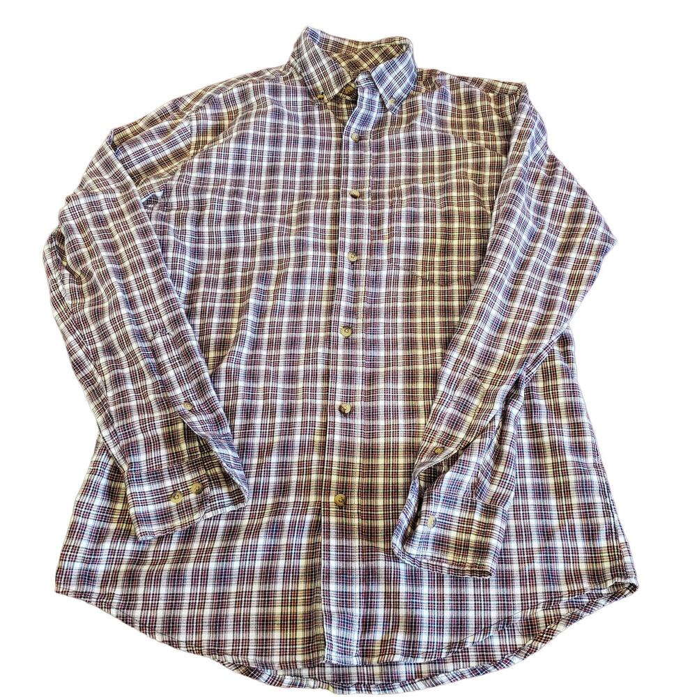 George Button Down Shirt Small Tusk Navy Style GM33Y035 Workwear Office Casual